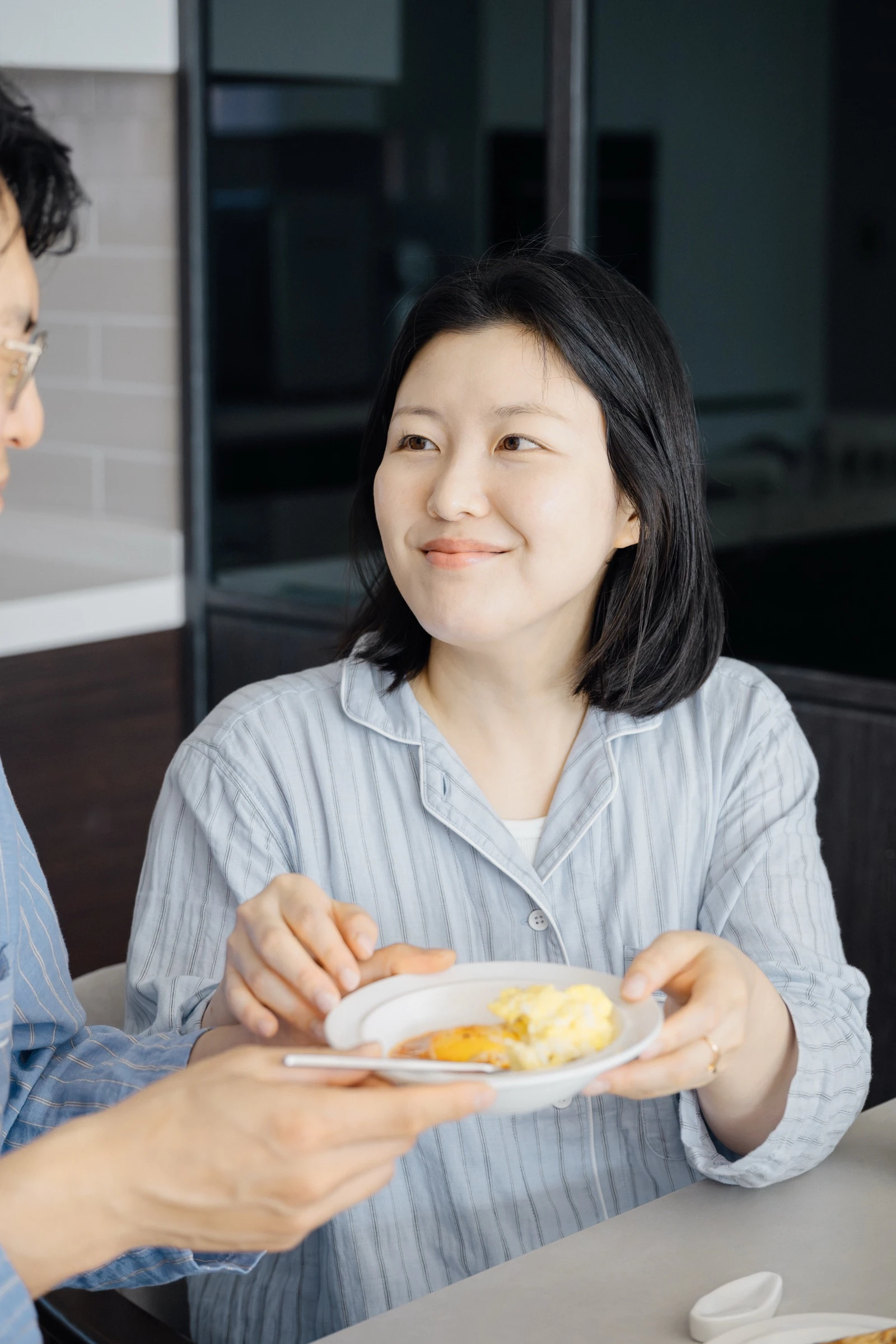 가족의 아침 식사